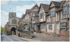 Lord Leycester Hospital and West Gate, Warwick by Alan Edwards - CP 1st
